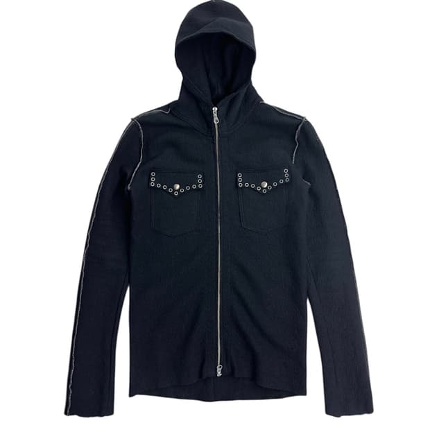 프란시스트 리버스 스터드 울 후드 집업