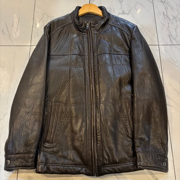 빈티지 브라운 봄버자켓