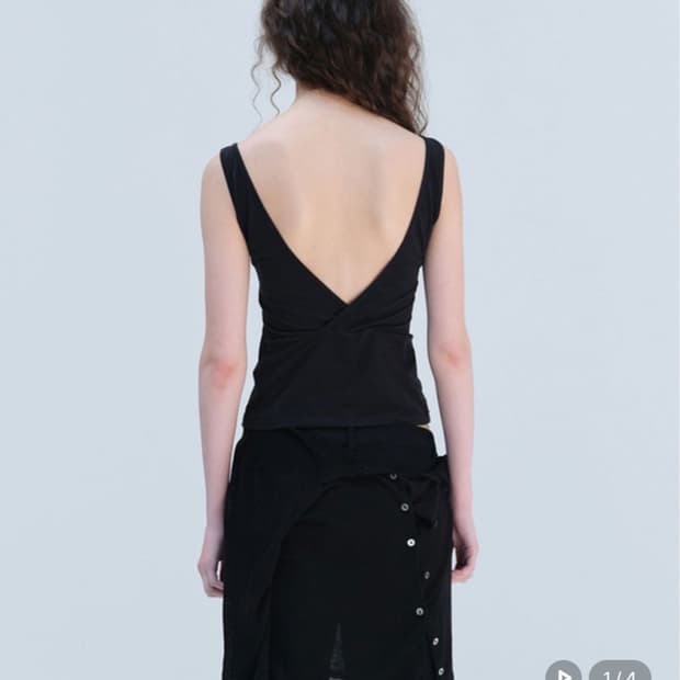 리포스 back slit sleeveless -S