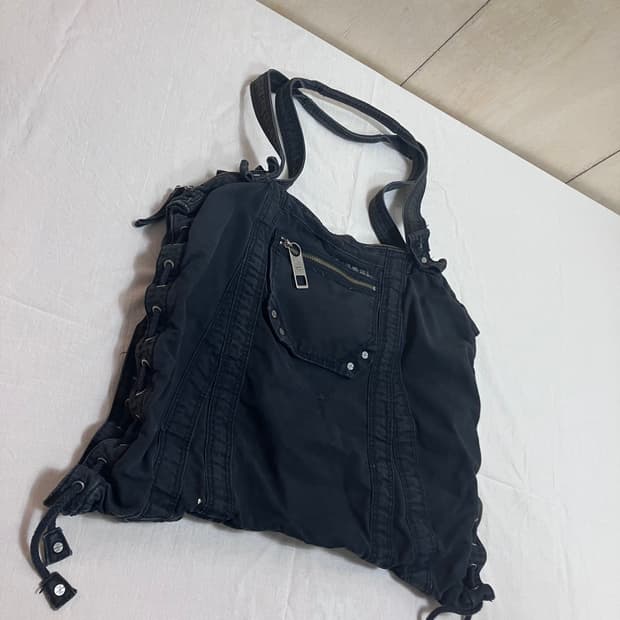 [직수입] 빈티지 RARE diesel 오버사이즈 숄더 백 블랙