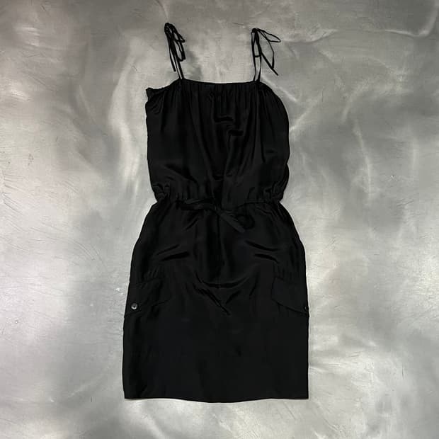  dkny 슬리브리스 실크 원피스 y15982