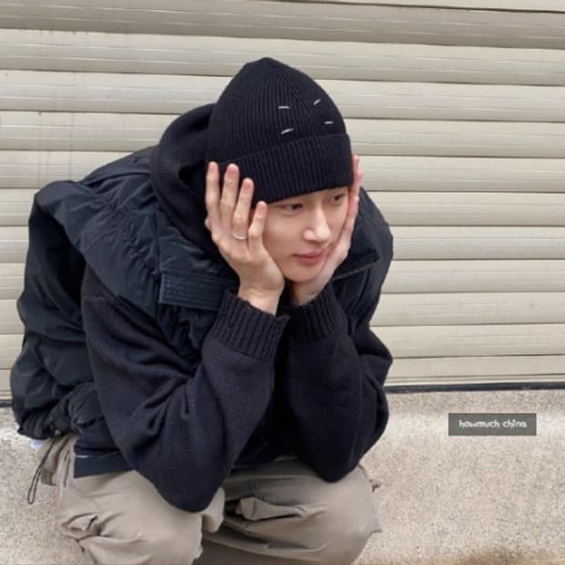 [L]아더에러 아렌 주우재,변우석 패딩베스트 블랙