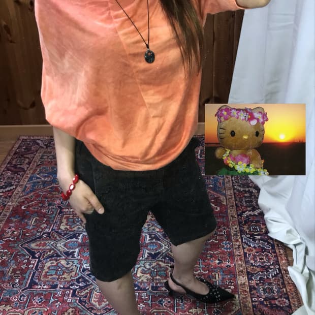0023 - Tropical Sunset paPaya Top