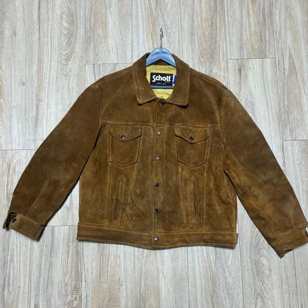 80s 쇼트 schott 스웨이드 트러커(105사이즈감)