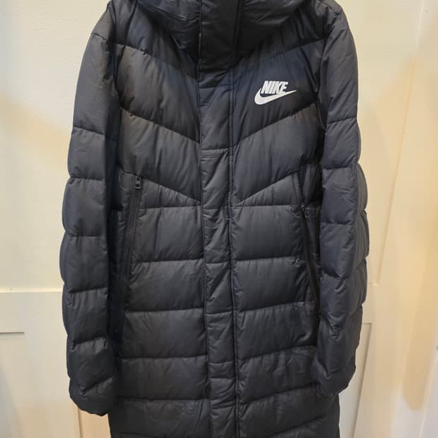 나이키 블랙 롱 패딩