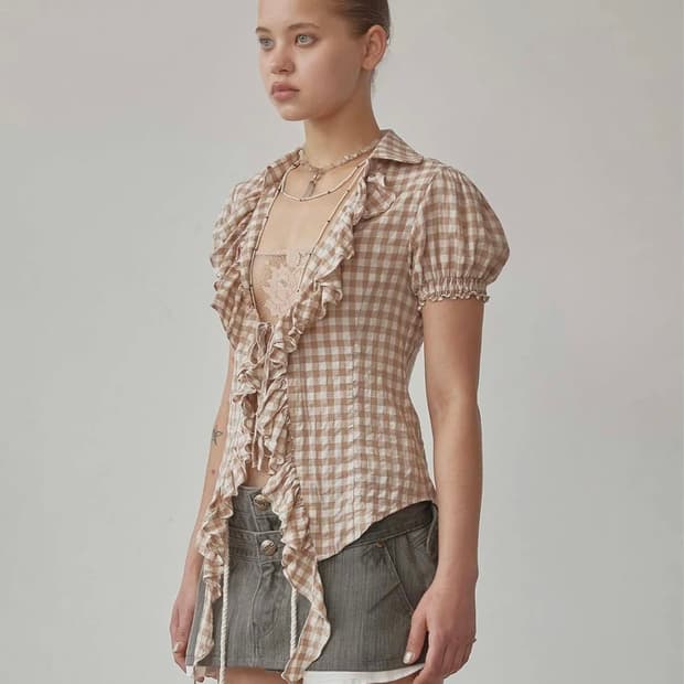 스컬프터 블라우스 Cottage Open Blouse Raw