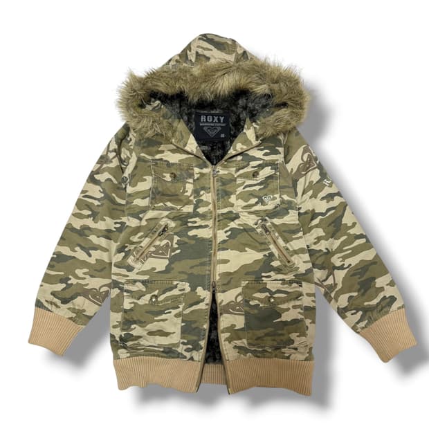ROXY 록시 울프죠 안감퍼 카모 코튼자켓