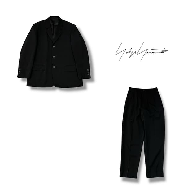  요지야마모토 울 셋업 y14373