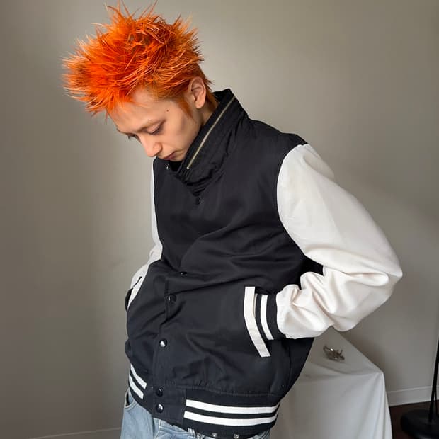 Beams Heart 라이트 바시티 블루종 