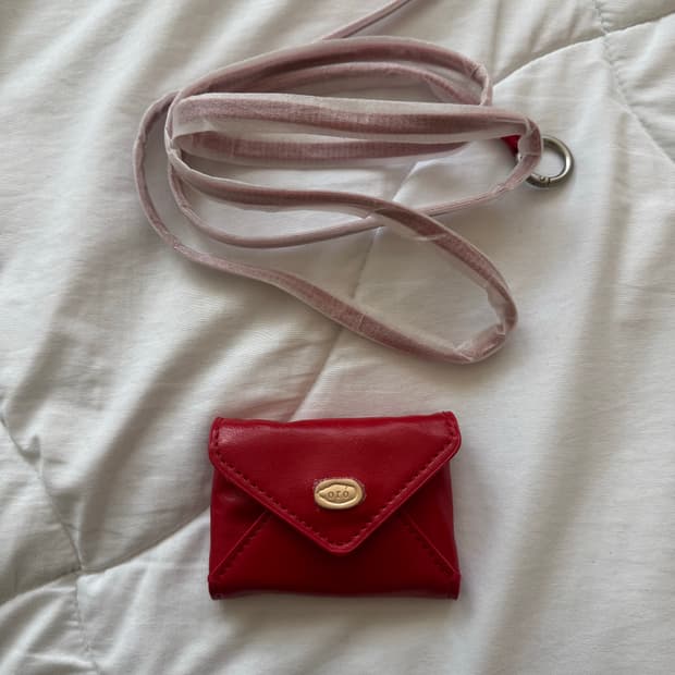 oro 오로 레이어드 미니 월렛백 레드 지갑