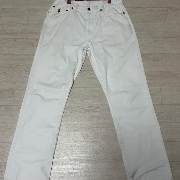 폴로랄프로렌 흰색코튼바지