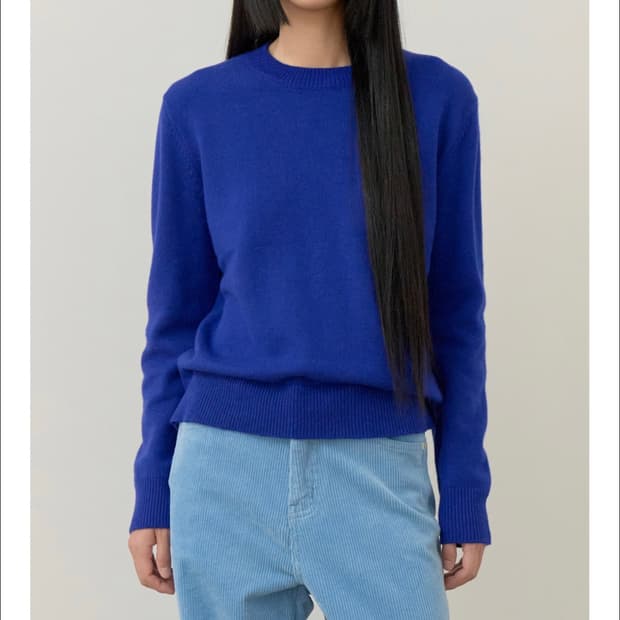 비플랫베네통 캐시미어 라운드 니트 bflatbenetton