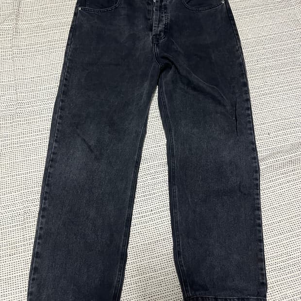 윌리차바리아 블랙 데님 팬츠 흑청