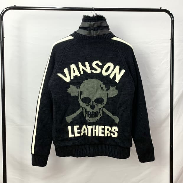 밴슨 레더 스컬 코위찬 자켓