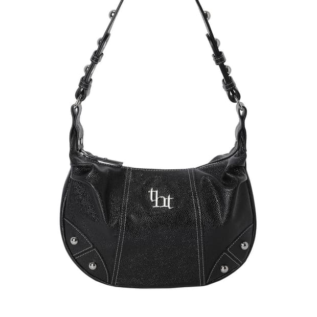 threetimes 조니백 블랙 숄더백