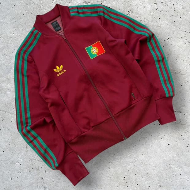[90] 00s 아디다스 포르투갈 트랙탑 져지 버건디 B917