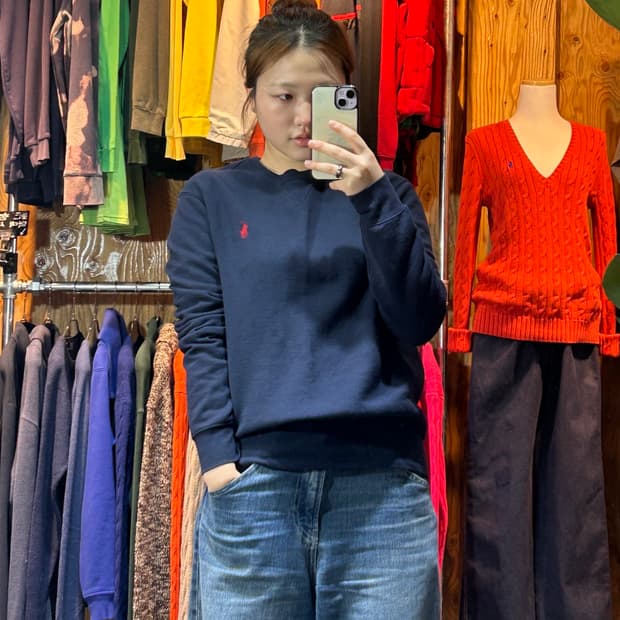 S 폴로랄프로렌 클래식 레드포니 네이비 맨투맨