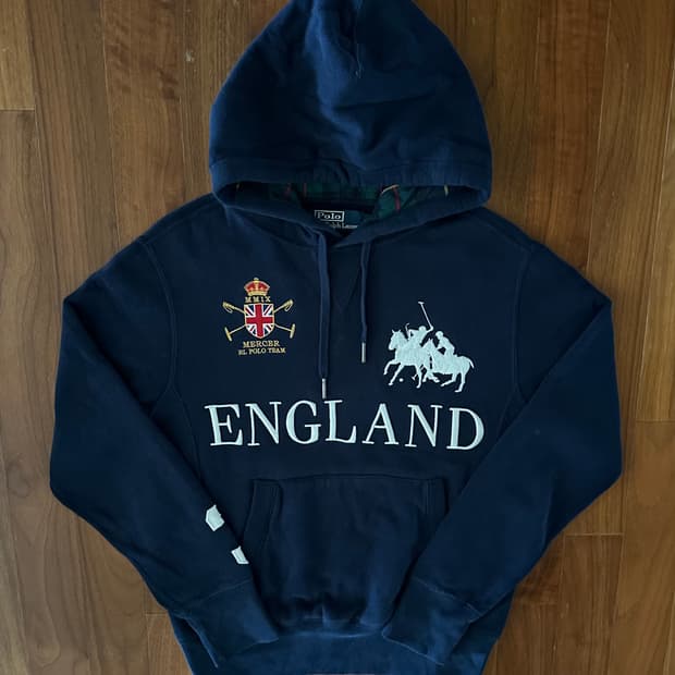 폴로 랄프로렌 빅포니 잉글랜드 후드티 S