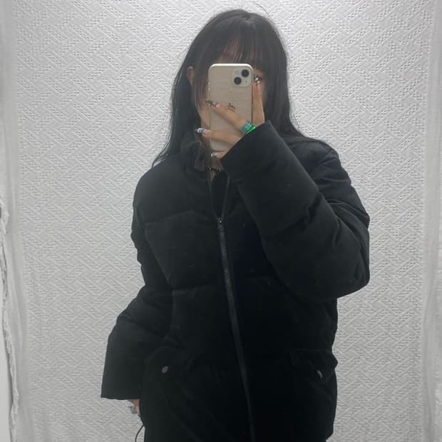 프리즘웍스 빈티지 모던시크 벨벳 패딩 L C07920