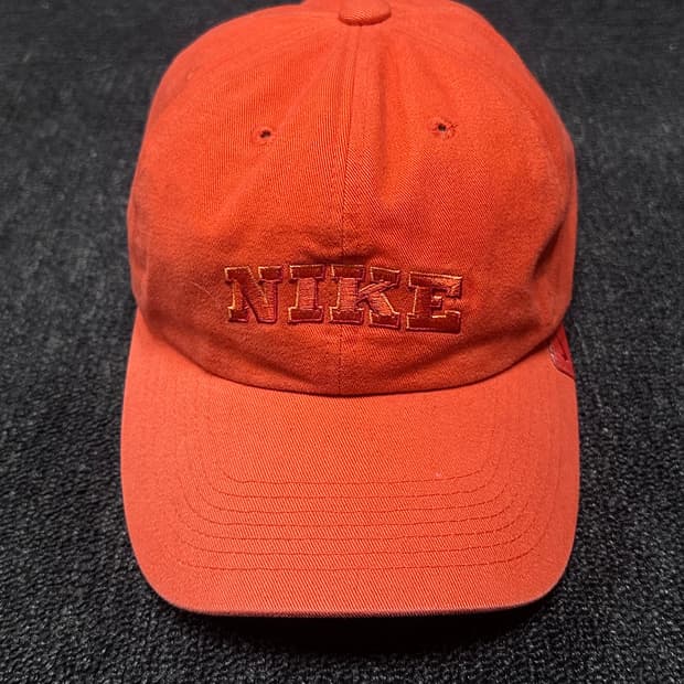 90s 빈티지 나이키 볼캡  NIKE 자수 로고 오렌지 캡