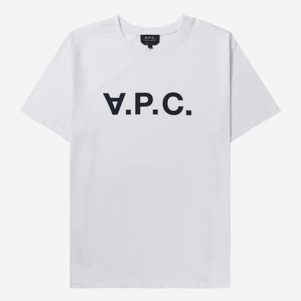 아페쎄 VPC 반팔 티셔츠 화이트 다크 네이비 S