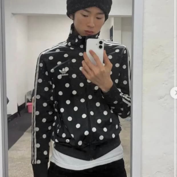 314. 나우아임영 아디다스 도트 땡땡이 져지