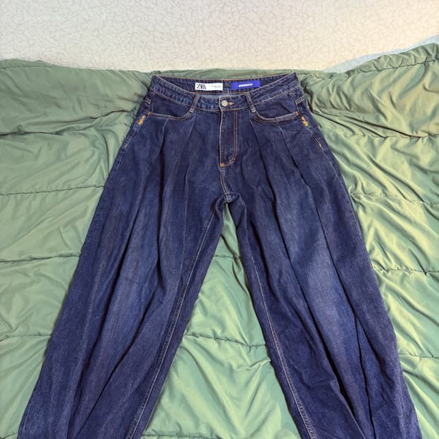 자라 아더에러 와이드 레그진 