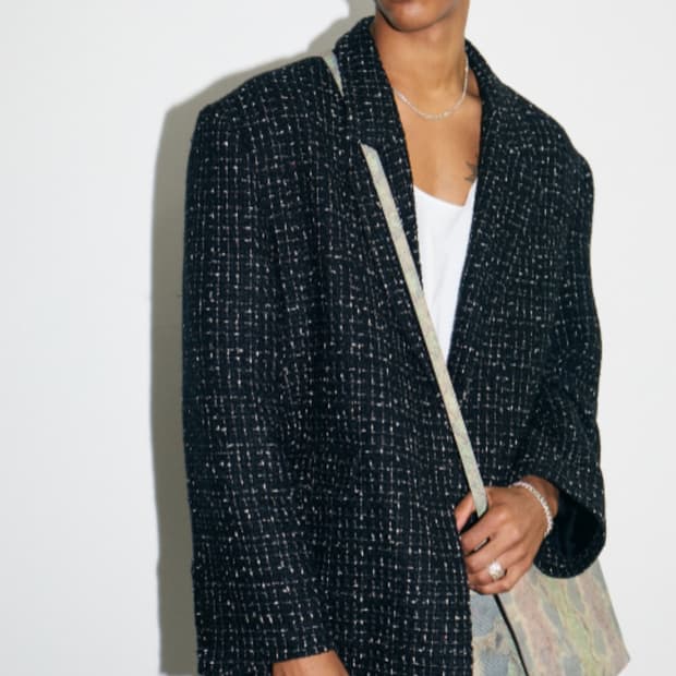 크허쉬어게인 트위드 블레이저