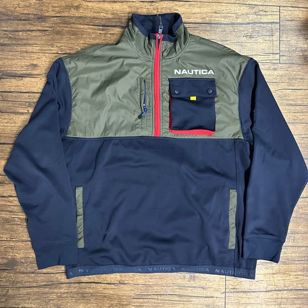 노티카(NAUTICA) 하프집업 퍼포먼스 풀오버 실측L