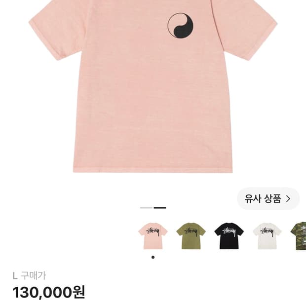 (새상품) 스투시 x 아워레가시 워크샵 티셔츠 L