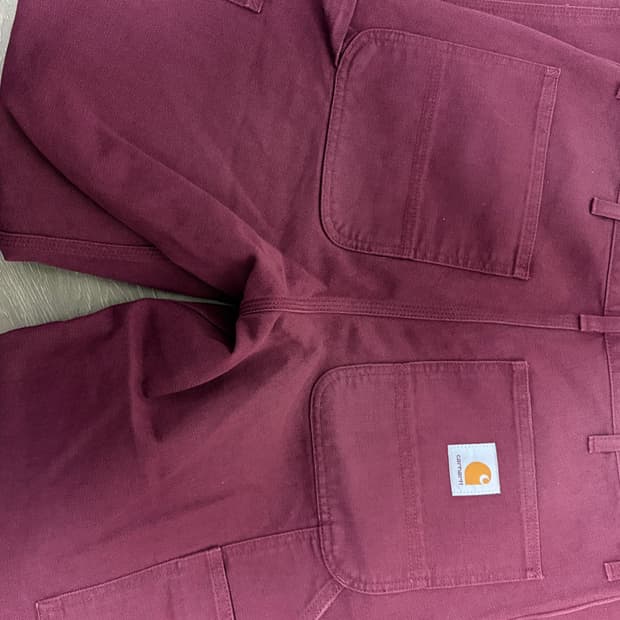 칼하트wip 버건디 팬츠