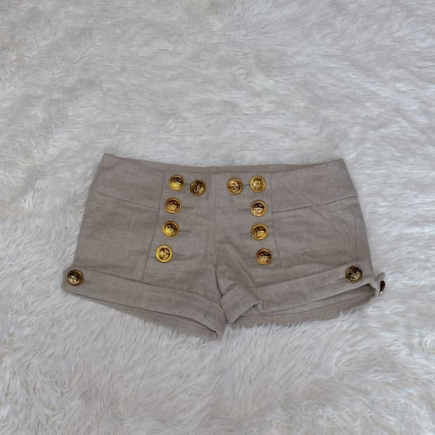 일본 유일매물) y2k 베이지 갸루 숏팬츠