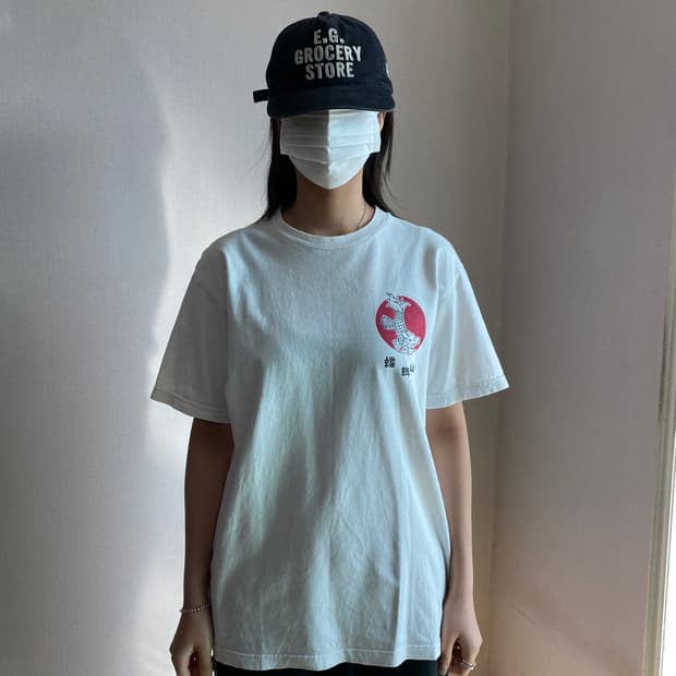 🐲 [Rare] Printstar '蟷螂山(당랑산)' 헤비웨이트 티셔츠