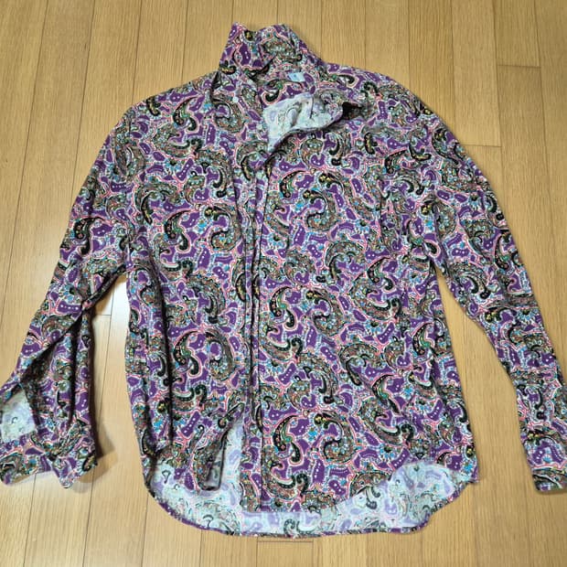 빔즈 페이즐리 코듀로이 셔츠