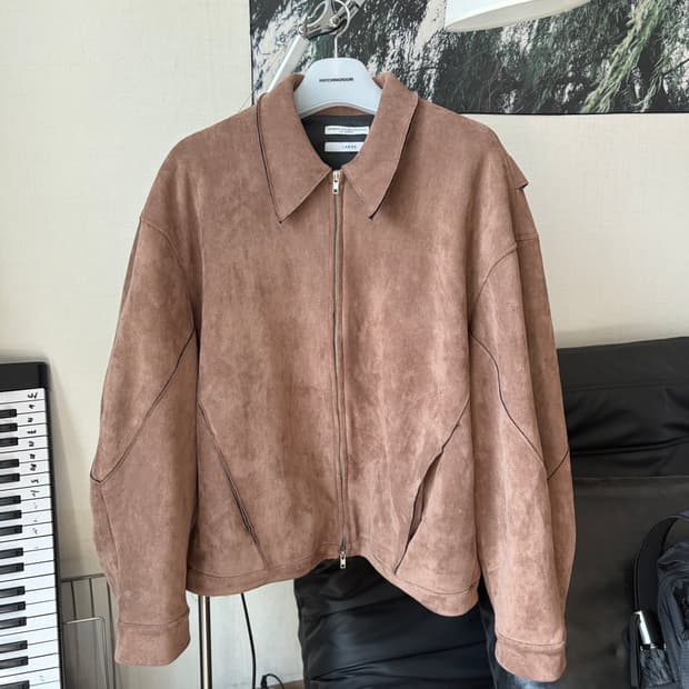 단스튜디오 스웨이드 자켓  os