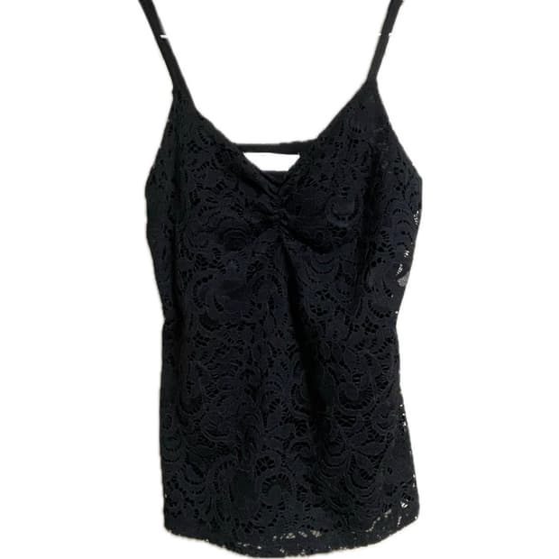 Hollister 홀리스터 블랙 레이스 슬리브리스