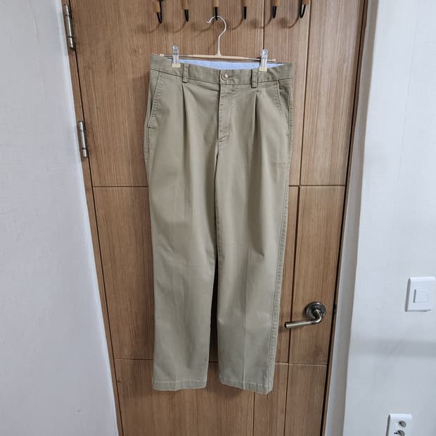 (30)헤지스 빈티지 면바지 원턱 치노팬츠