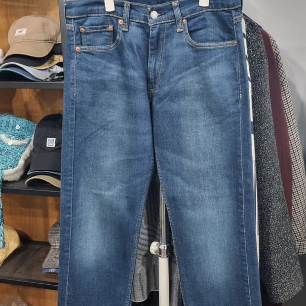 LEVI'S 레귤러(505) 진청워싱 데님진 31~32size