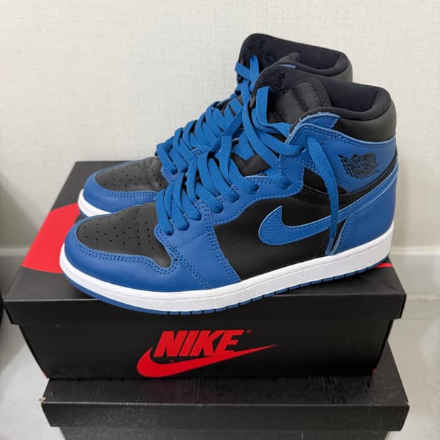 조던 1 레트로 하이 다크 마리나 블루 265