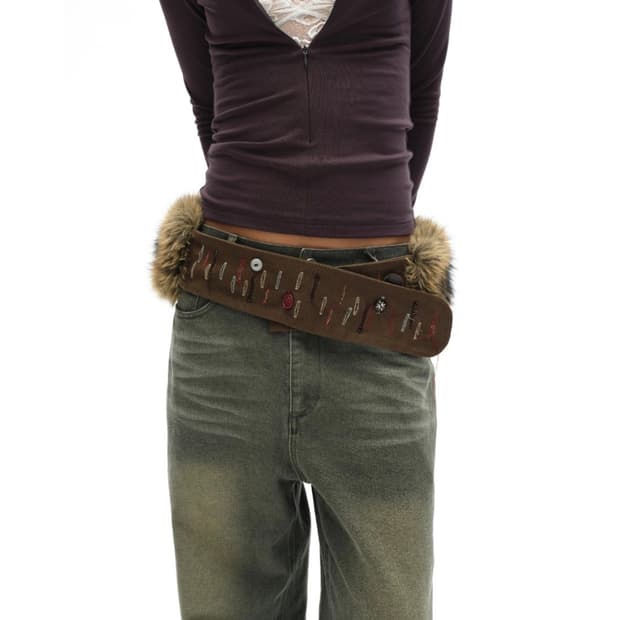 fur belt