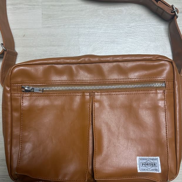 PORTER 요시다 포터 프리스타일 숄더백 L 브라운 카멜
