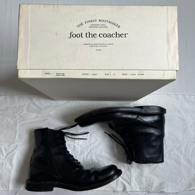 Foot The Coacher Zip Up Plain Boots