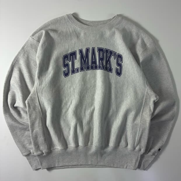 Champion  챔피언 리버스위브 그레이 맨투맨 