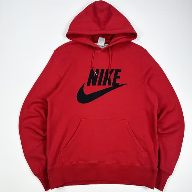 00s 나이키 올드스쿨 빅로고 박시핏 후드티 M