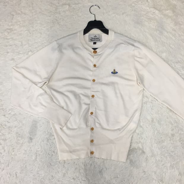 비비안웨스트우드 여성 스몰로고 니트가디건 DD13