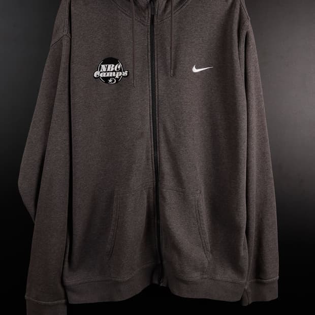 나이키 멜란지 기모후드집업