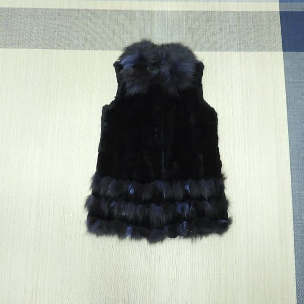 (66사이즈) 카시바디 폭스 카라 렉스 롱베스트