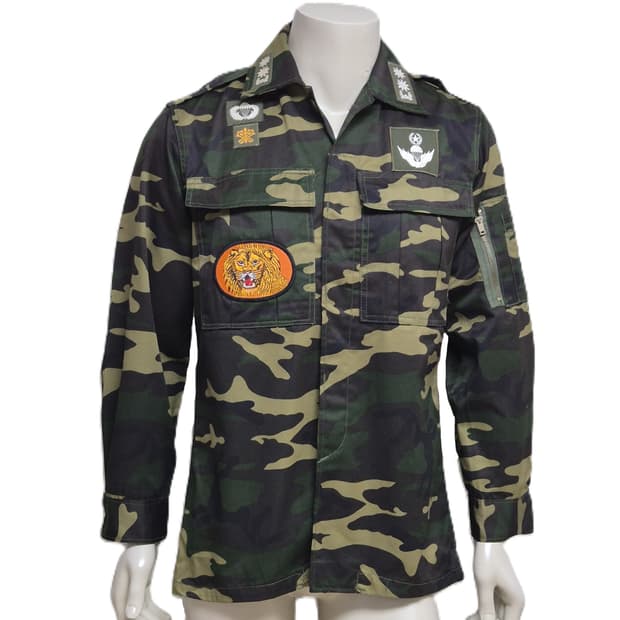 육군 구형 특수전사령부 보병 중령 후기형 독사복 전투복 상의 자켓 (M)