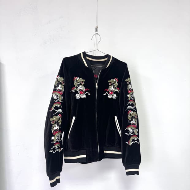 미키마우스 x 드래곤 자수 스카잔