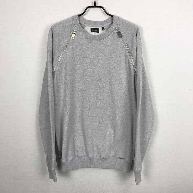 디젤 지퍼 디테일 맨투맨 티셔츠 남성M (95)